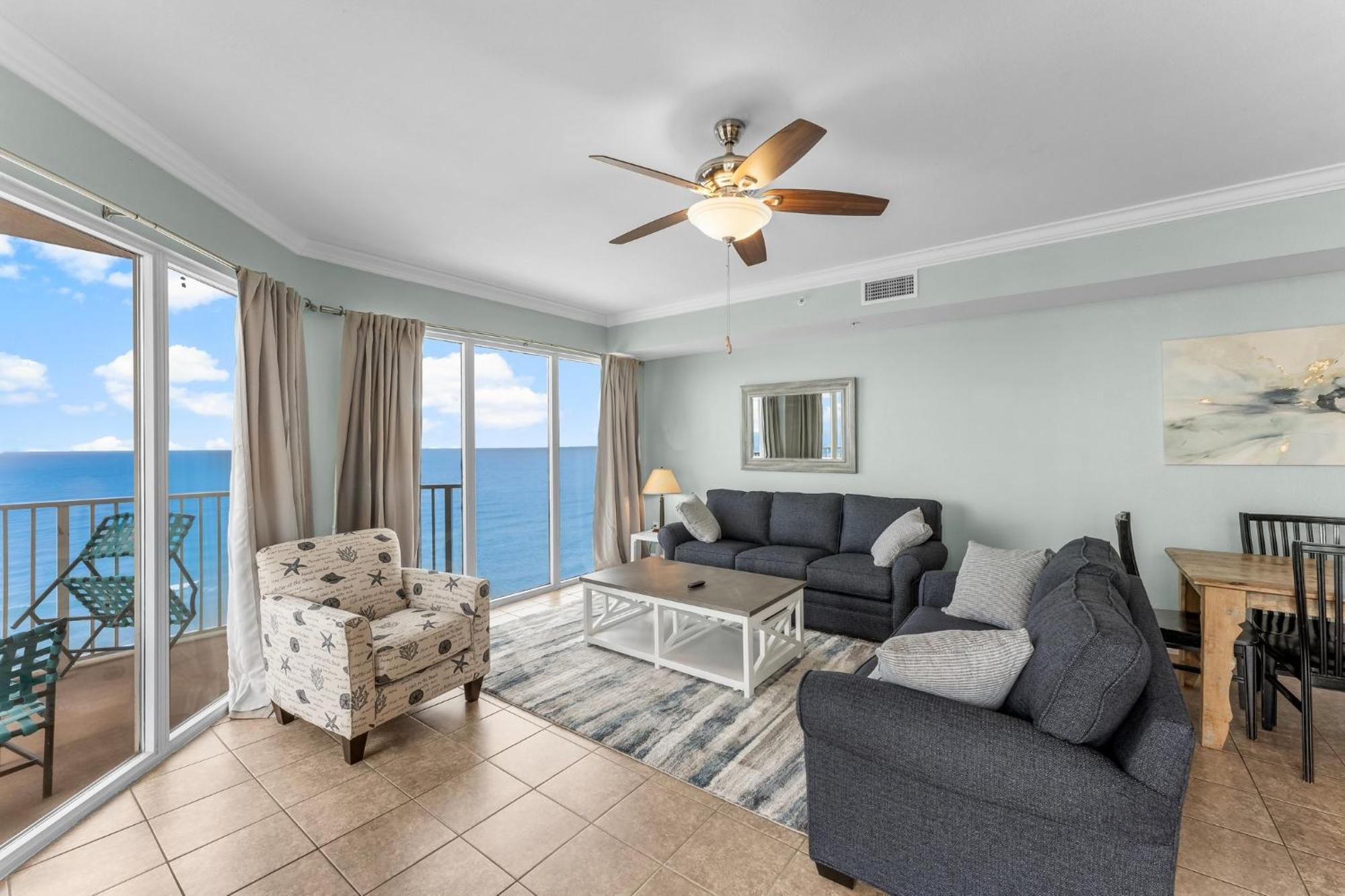 Apartment Stunning 3br Corner Tidewater Beachfront Condo! Sleeps 10! By Dolce Getaways Pcb! Panama City Beach